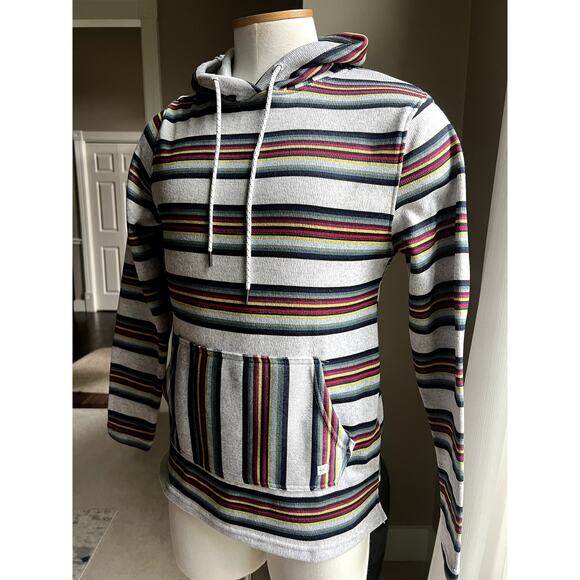 NWT Buckle Department West striped hoodie size M - Picture 2 of 5